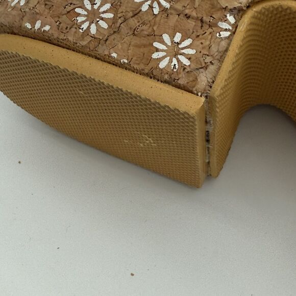 Beach By Matisse Tammy Wedge Sandal Platform Slide Size 11 Daisy Cork Open Toe. - Picture 13 of 15